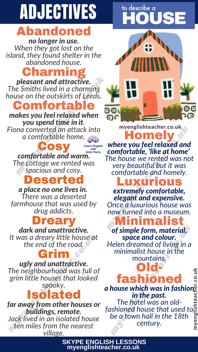 23 Adjectives To Describe A House My Lingua Academy