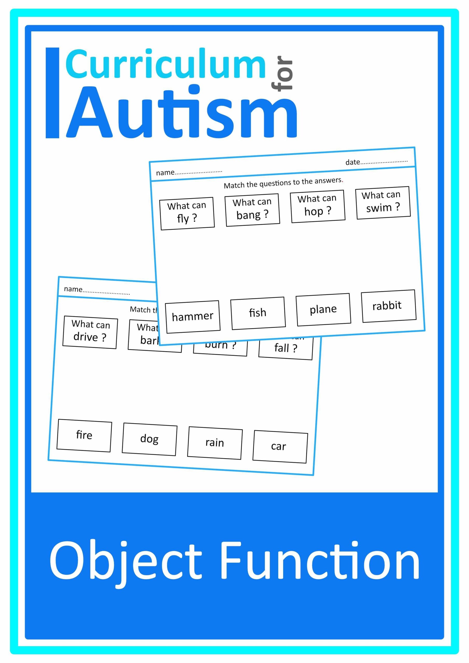 Asking Relevant Questions Worksheets Autism Special Education Conversation Skills Curriculum For Autism