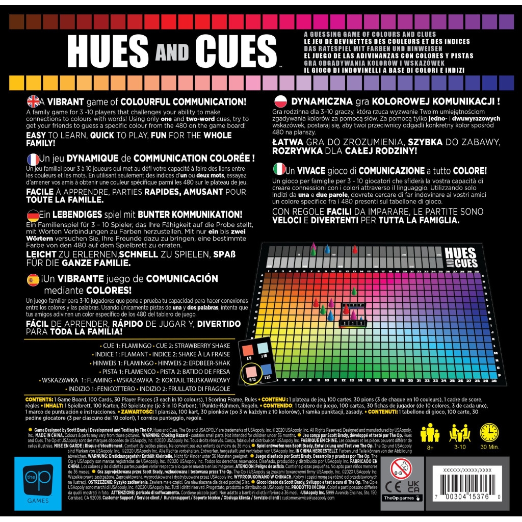 Buy Hues And Cues Multilingual USAopoly Board Games