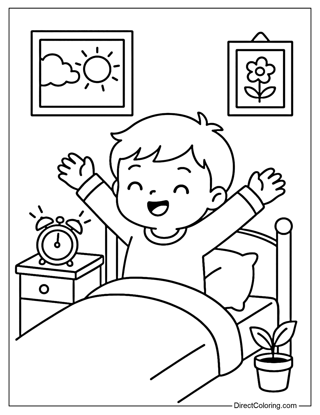 Daily School Routines Coloring Pages Free PDF To Download And Print