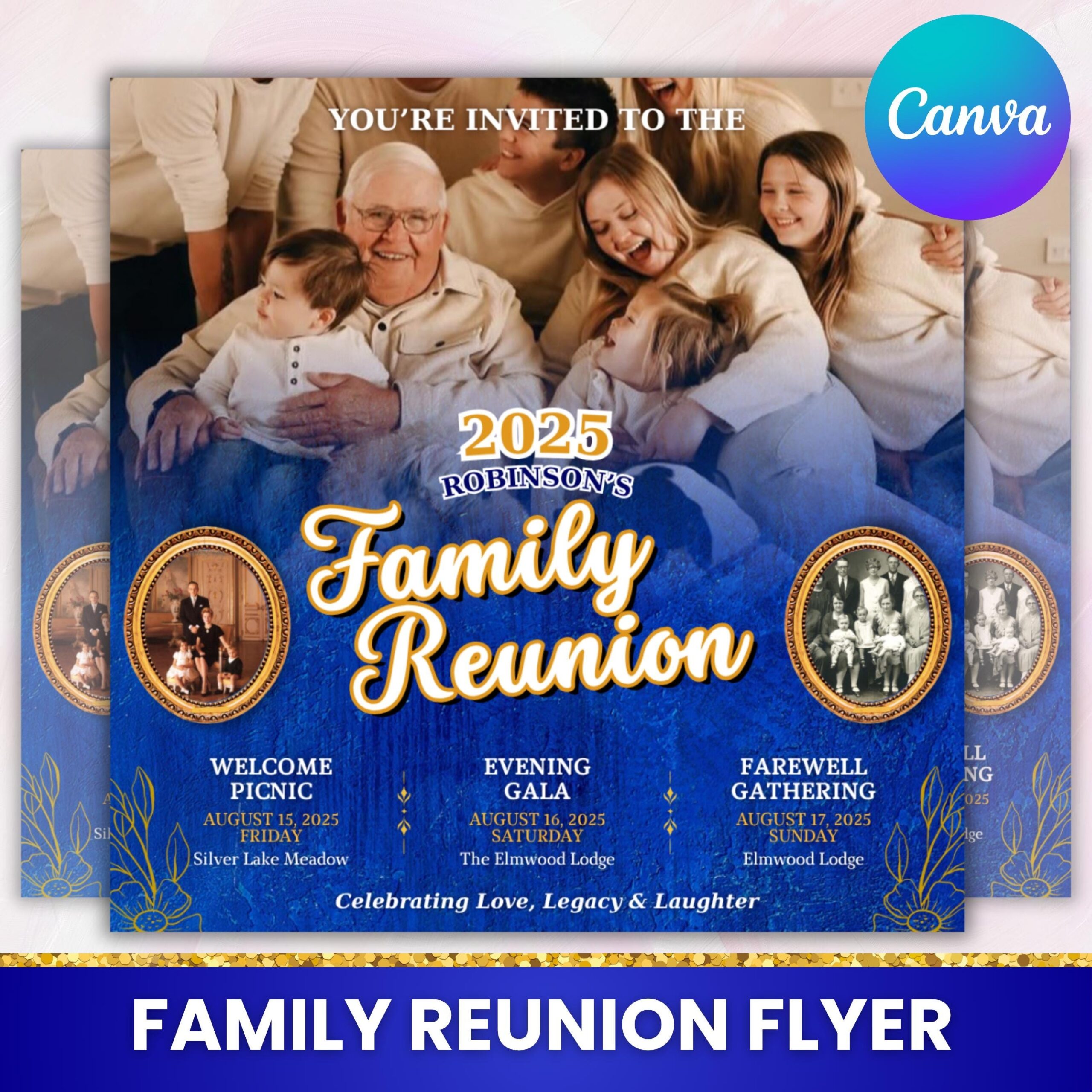 Family Reunion Flyer Etsy