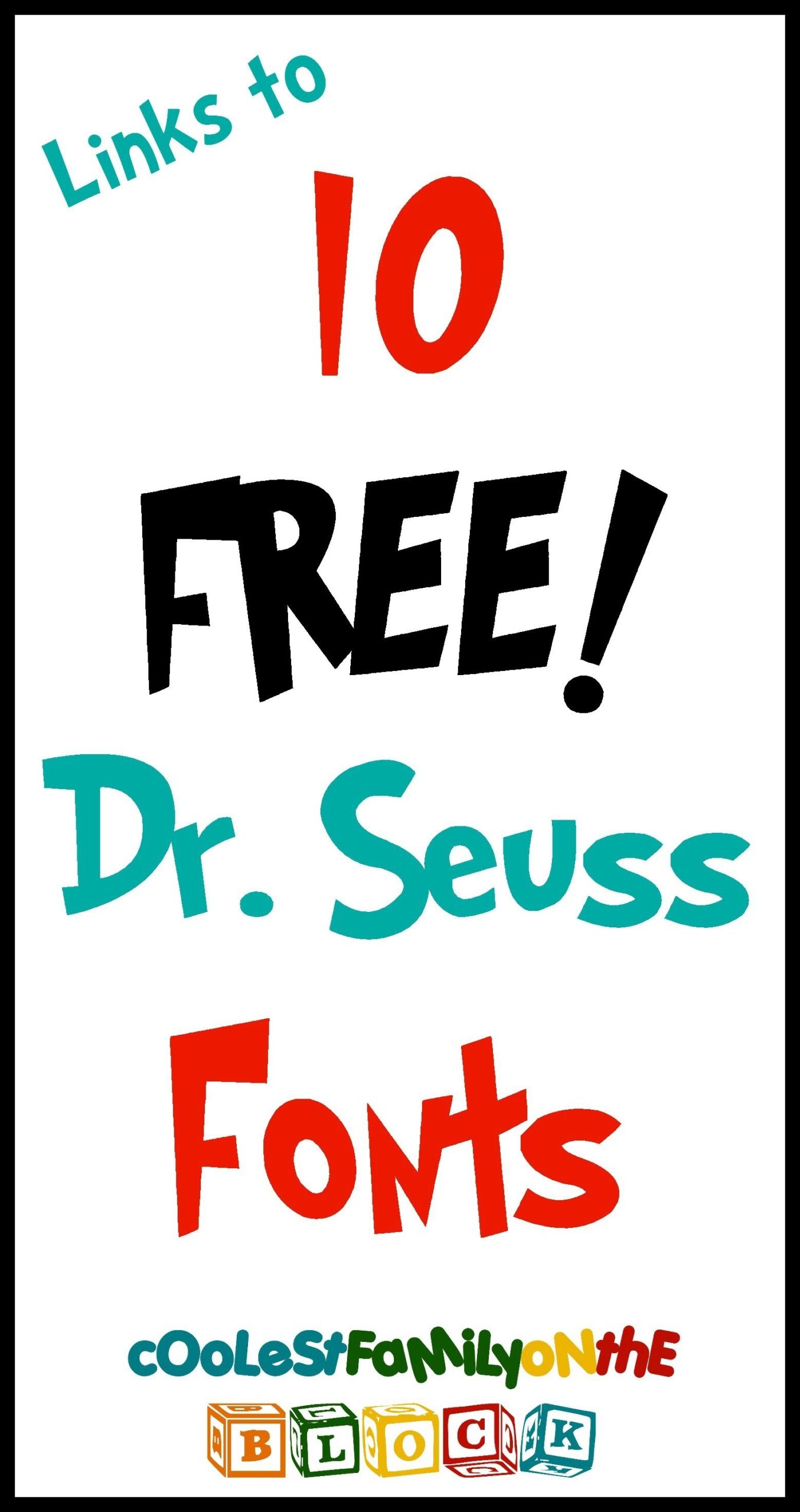 Free Dr Seuss Fonts links