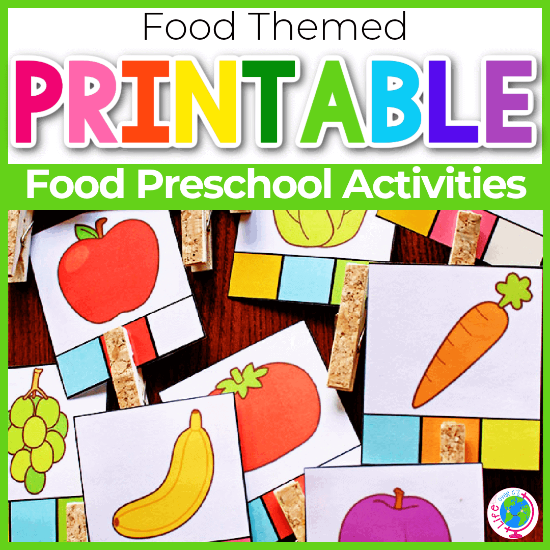 Free Printable Food Games Activities For Preschoolers