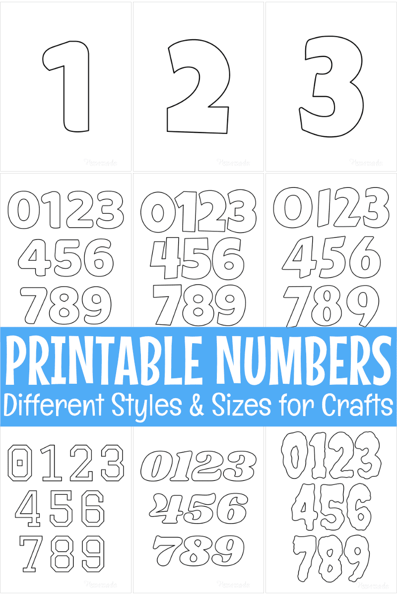 Free Printable Numbers For Crafts Worksheets Library