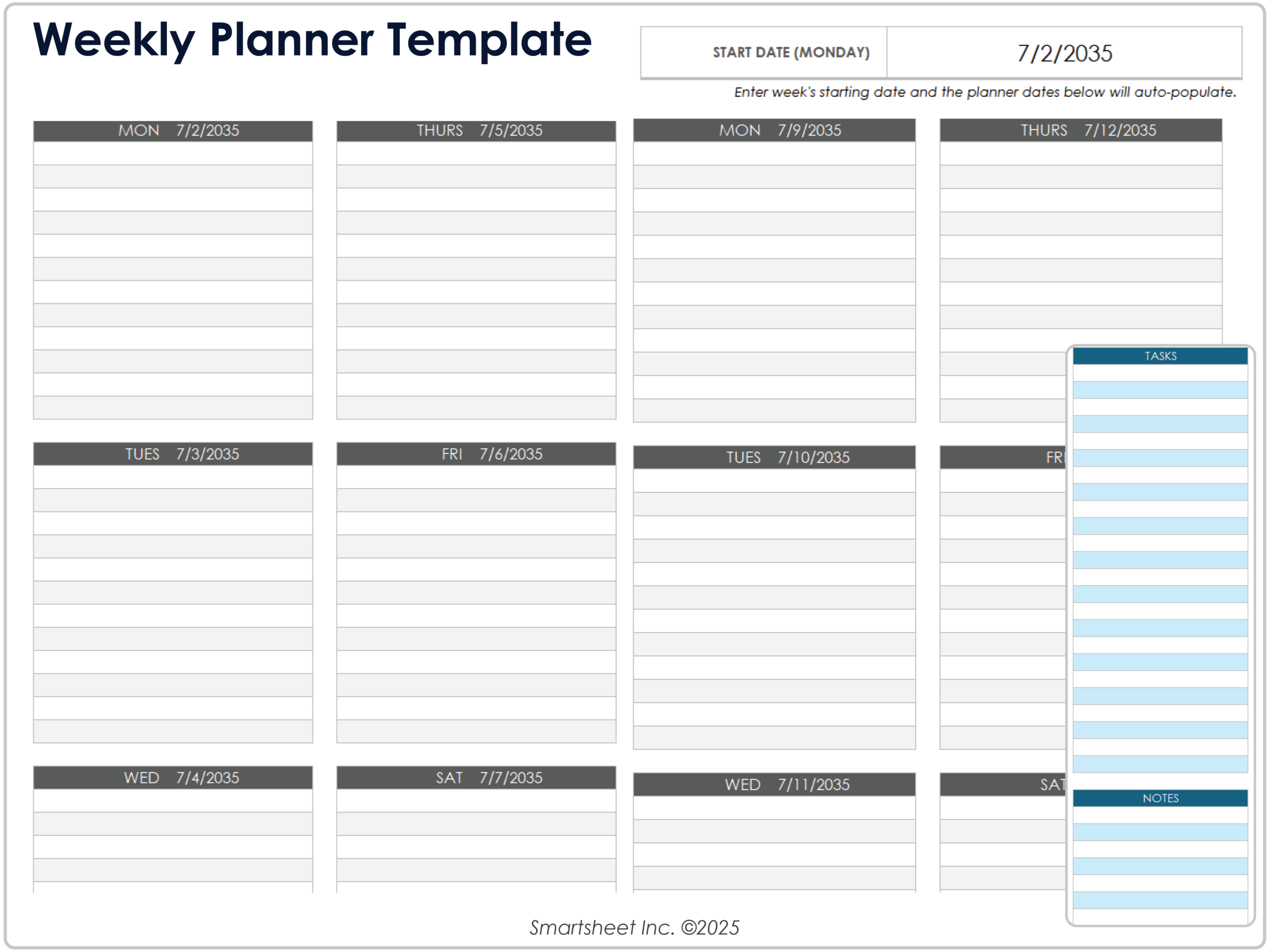 Free Weekly Schedule Templates For Excel Free Weekly Schedule Templates For Excel