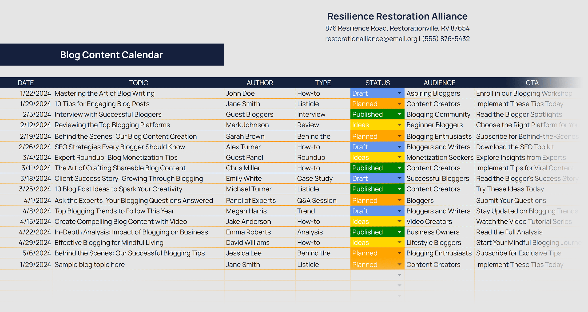 How To Make A Content Calendar Expert Tips Free Template