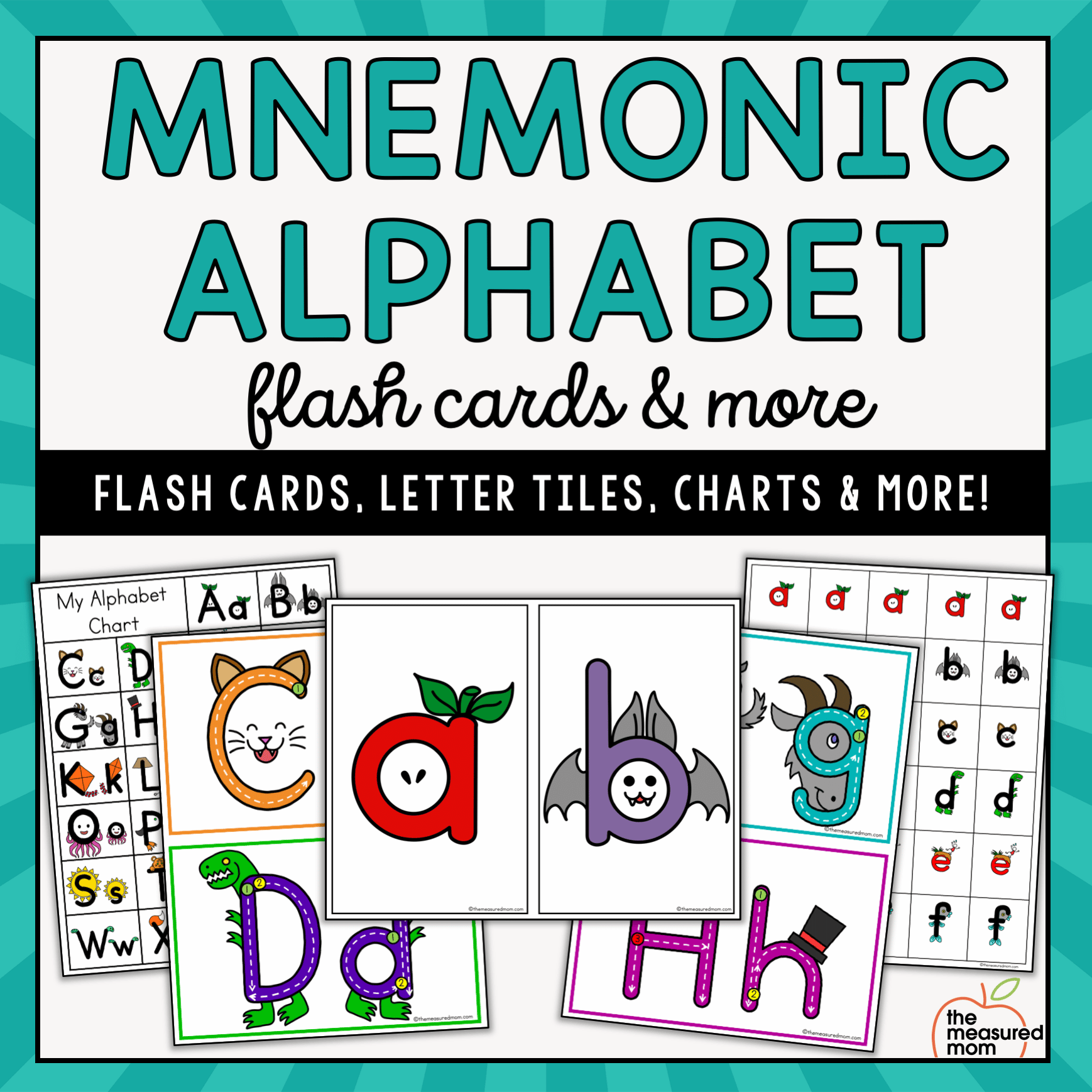 Mnemonic Alphabet Flash Cards More Reach All Readers