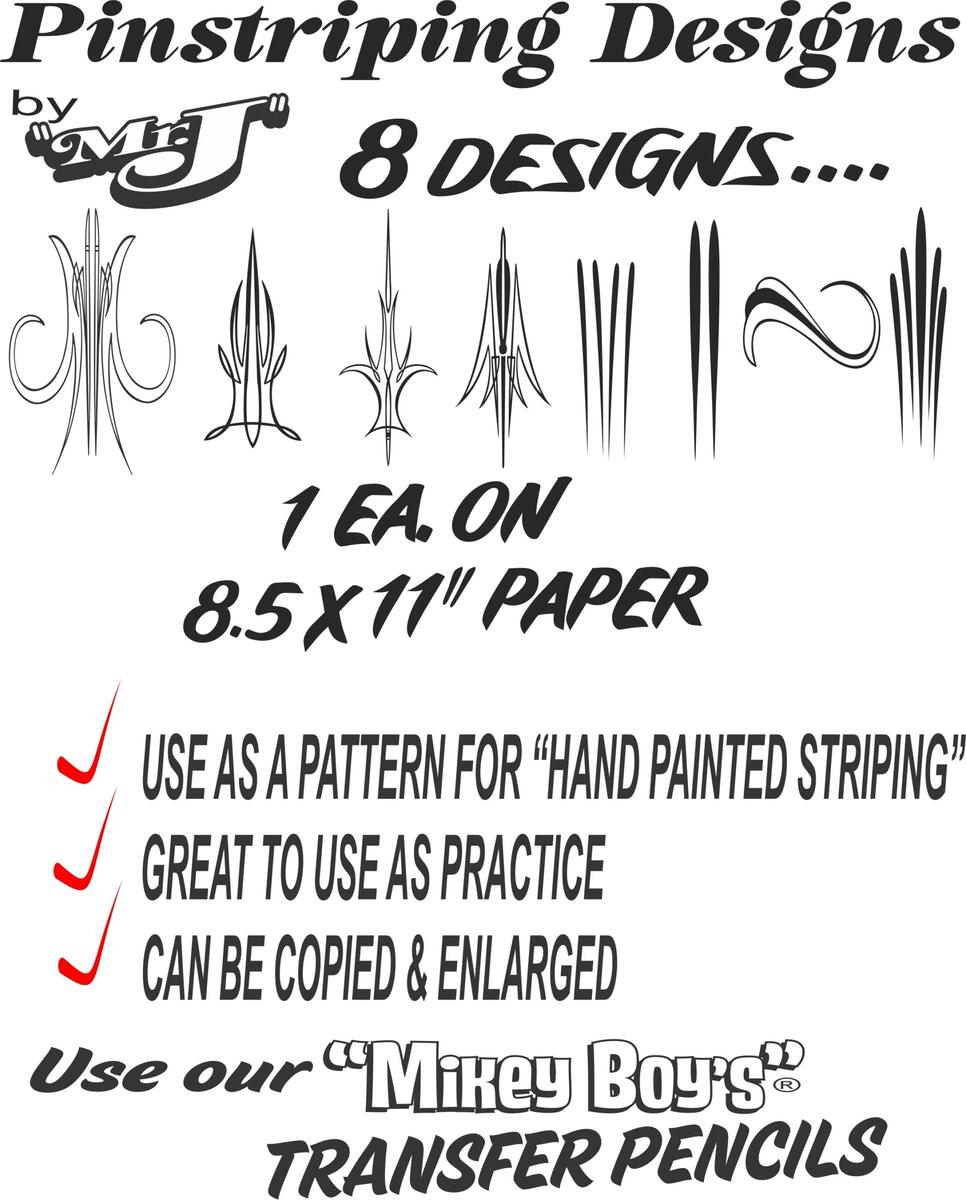 Mr J S Xcaliber Pinstriping Designs Paper Mr J S Xcaliber Corporation Mr J S Xcaliber Pinstriping Designs Paper Mr J S Xcaliber Corporation