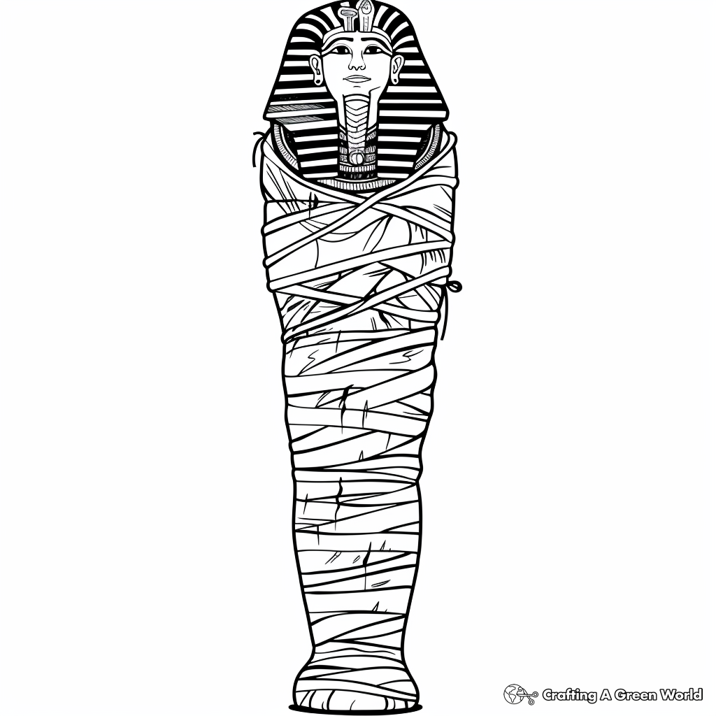 Mummy Coloring Pages Free Printable