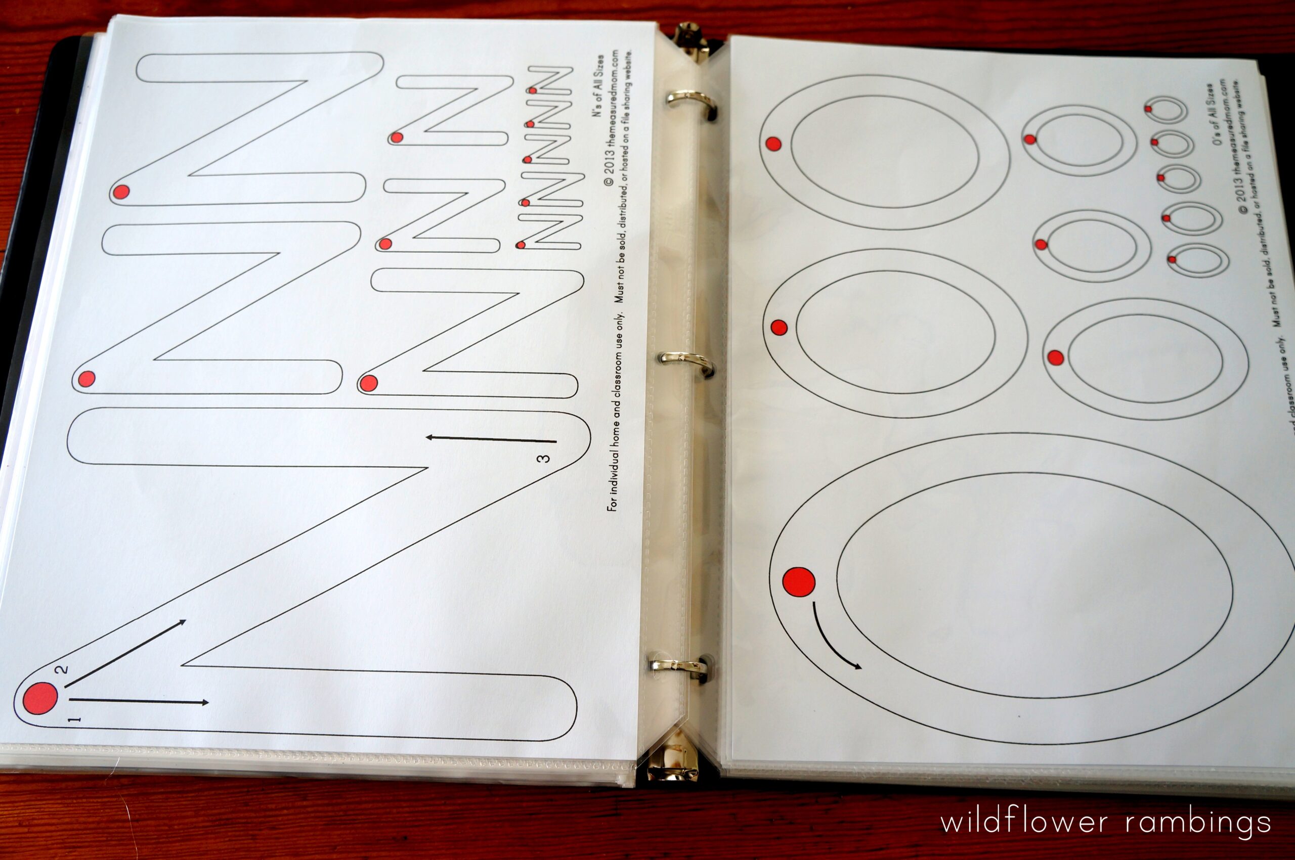 Preschool Handwriting Notebook Free Printable Wildflower Ramblings