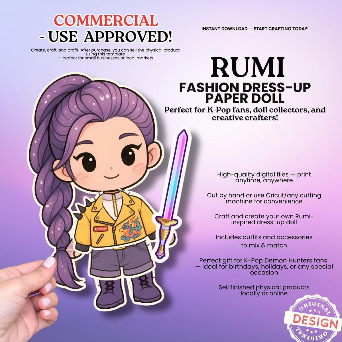 11 Demon Hunter Craft Ideas To Save Today Paper Doll Template Custom Paper Dolls Printable Diy Crafts And More