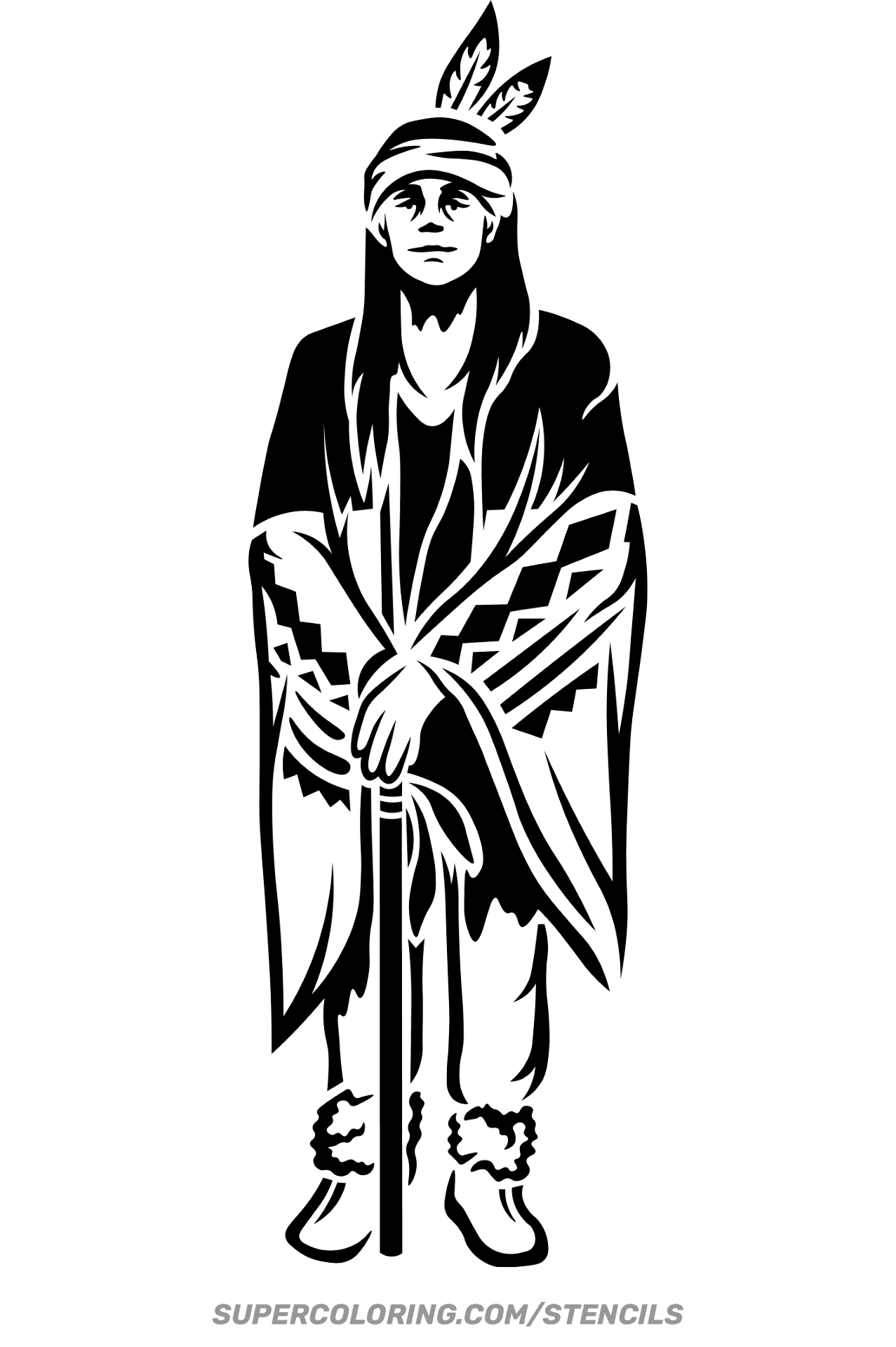 Stencil Of Navajo Free Printable Paper raft Templates