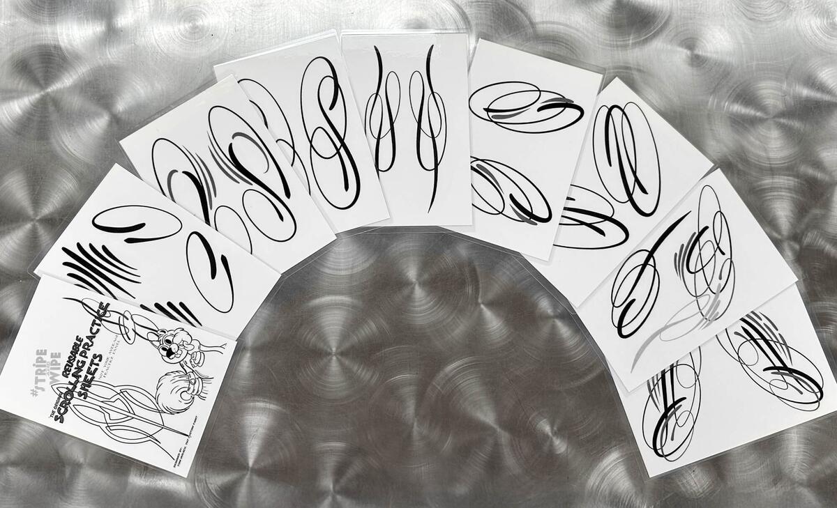 Stripe Wipe Practice Sheets Mack Brush Stripe Wipe Practice Sheets Mack Brush