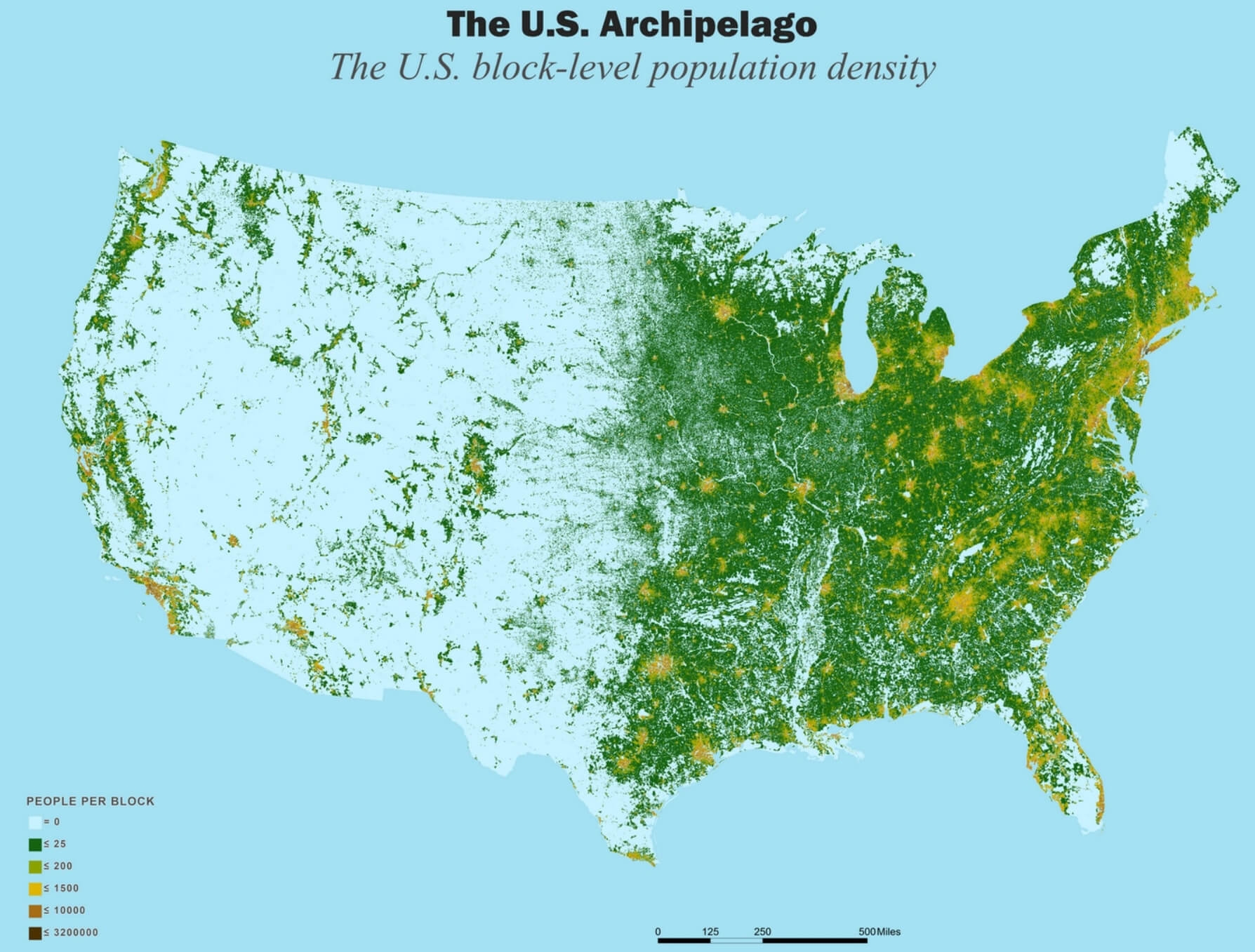 United States Population Density Map