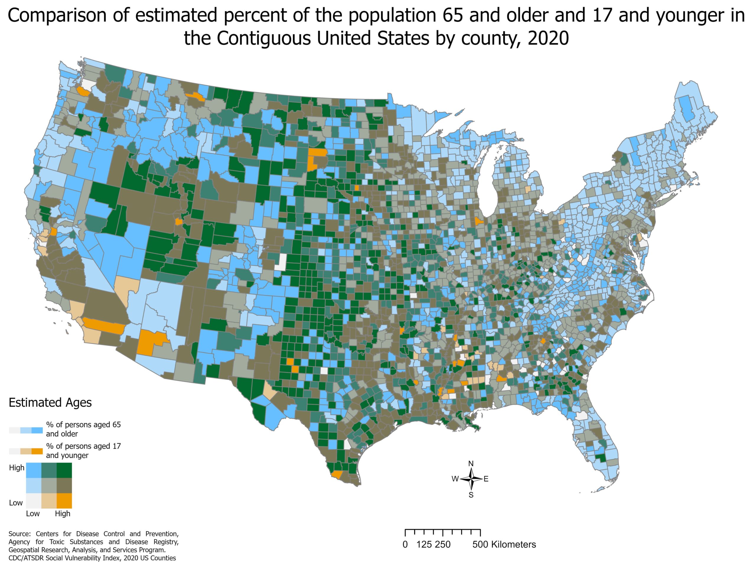 United States Population Density Map